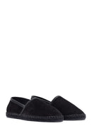 Men's Black Suede Leather Espadrilles | Derimod Men's Black Suede Leather Espadrilles | Derimod