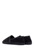 Men's Black Suede Leather Espadrilles | Derimod Men's Black Suede Leather Espadrilles | Derimod