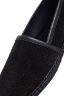 Men's Black Suede Leather Espadrilles | Derimod Men's Black Suede Leather Espadrilles | Derimod