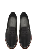 Men's Black Leather Casual Loafer | Derimod Men's Black Leather Casual Loafer | Derimod