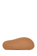 Women's Gold Braided Slippers | Derimod Women's Gold Braided Slippers | Derimod