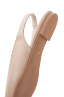 Women's Beige Open-Back Ballerinas | Derimod Women's Beige Open-Back Ballerinas | Derimod