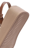 Women's Bronze Ankle Buckle Thick Soled Sandals | Derimod Women's Bronze Ankle Buckle Thick Soled Sandals | Derimod
