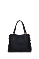 Women's Black Long Strap Printed Mini Shoulder Bag | Derimod Women's Black Long Strap Printed Mini Shoulder Bag | Derimod