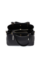 Women's Black Long Strap Printed Mini Shoulder Bag | Derimod Women's Black Long Strap Printed Mini Shoulder Bag | Derimod
