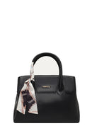 Women's Black Long Strapped Accessorized Shoulder Bag | Derimod Women's Black Long Strapped Accessorized Shoulder Bag | Derimod