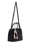 Women's Black Long Strapped Accessorized Shoulder Bag | Derimod Women's Black Long Strapped Accessorized Shoulder Bag | Derimod