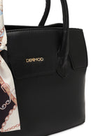 Women's Black Long Strapped Accessorized Shoulder Bag | Derimod Women's Black Long Strapped Accessorized Shoulder Bag | Derimod