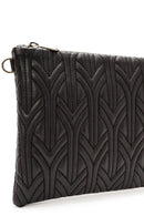Women's Black Long Chain Strap Quilted Clutch Bag | Derimod Women's Black Long Chain Strap Quilted Clutch Bag | Derimod