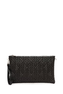 Women's Black Long Chain Strap Quilted Clutch Bag | Derimod Women's Black Long Chain Strap Quilted Clutch Bag | Derimod