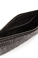 Women's Black Long Chain Strap Quilted Clutch Bag | Derimod Women's Black Long Chain Strap Quilted Clutch Bag | Derimod