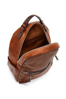 Women's Tan Metal Detailed Backpack | Derimod Women's Tan Metal Detailed Backpack | Derimod