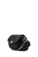 Women's Black Long Strap Mini Shoulder Bag | Derimod Women's Black Long Strap Mini Shoulder Bag | Derimod
