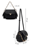 Women's Black Long Strap Mini Shoulder Bag | Derimod Women's Black Long Strap Mini Shoulder Bag | Derimod