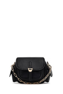 Women's Black Long Strap Mini Shoulder Bag | Derimod Women's Black Long Strap Mini Shoulder Bag | Derimod