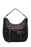 Women's Black Long Strap Shoulder Bag | Derimod Women's Black Long Strap Shoulder Bag | Derimod