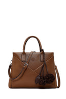 Women's Brown Long Strap Accessorized Shoulder Bag | Derimod Women's Brown Long Strap Accessorized Shoulder Bag | Derimod