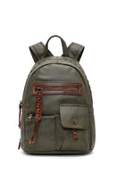 Women's Khaki Backpack | Derimod Women's Khaki Backpack | Derimod