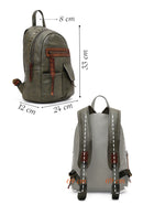 Women's Khaki Backpack | Derimod Women's Khaki Backpack | Derimod