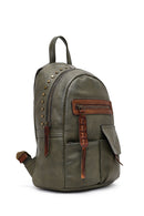 Women's Khaki Backpack | Derimod Women's Khaki Backpack | Derimod