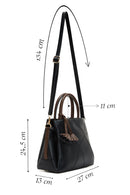 Women's Black Long Strap Accessory Detailed Handbag | Derimod Women's Black Long Strap Accessory Detailed Handbag | Derimod