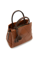 Women's Tan Long Strap Accessory Detailed Shoulder Bag | Derimod Women's Tan Long Strap Accessory Detailed Shoulder Bag | Derimod