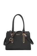 Women's Black Long Strap Classic Shoulder Bag | Derimod Women's Black Long Strap Classic Shoulder Bag | Derimod