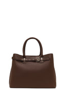 Women's Brown Long Strap Classic Shoulder Bag | Derimod Women's Brown Long Strap Classic Shoulder Bag | Derimod