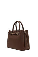 Women's Brown Long Strap Classic Shoulder Bag | Derimod Women's Brown Long Strap Classic Shoulder Bag | Derimod