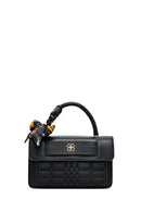Woman Black Long Strap Printed Crossbody Bag | Derimod Woman Black Long Strap Printed Crossbody Bag | Derimod