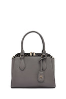 Woman Grey Long Strap Classic Shoulder Bag | Derimod Woman Grey Long Strap Classic Shoulder Bag | Derimod