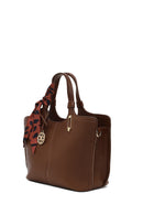 Women's Brown Long Strapped Accessorized Shoulder Bag | Derimod Women's Brown Long Strapped Accessorized Shoulder Bag | Derimod