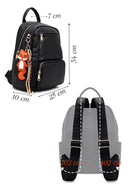 Women's Black Charm Backpack | Derimod Women's Black Charm Backpack | Derimod