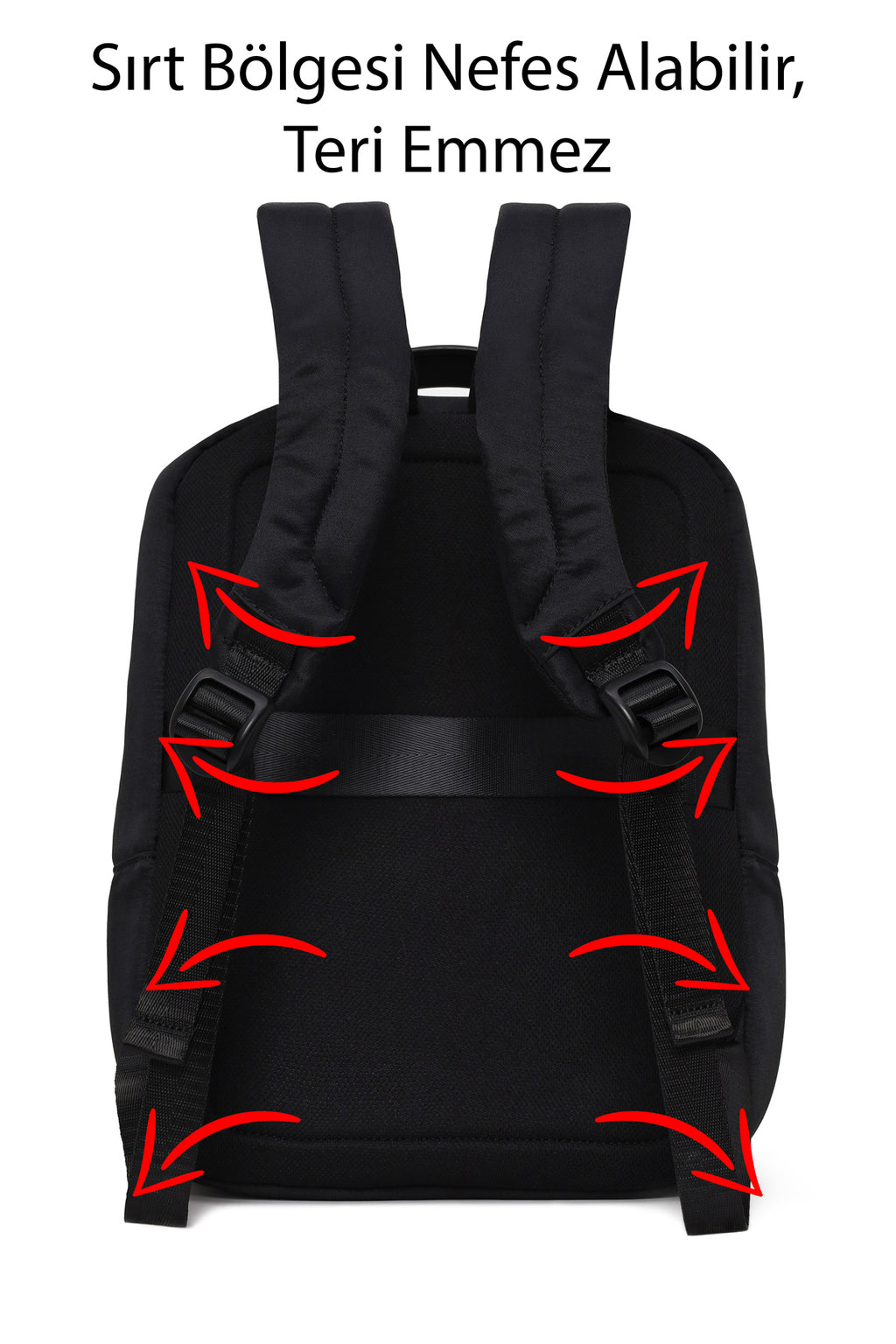 D-Pack Unisex Siyah Kumaş Sırt Çantası