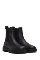 Women's Black Leather Chelsea Boot | Derimod Women's Black Leather Chelsea Boot | Derimod