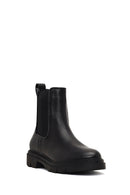Women's Black Leather Chelsea Boot | Derimod Women's Black Leather Chelsea Boot | Derimod