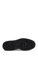 Women's Black Thick-Soled Leather Chelsea Boot | Derimod Women's Black Thick-Soled Leather Chelsea Boot | Derimod