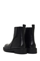 Women's Black Zippered Leather Boots | Derimod Women's Black Zippered Leather Boots | Derimod