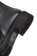 Women's Black Zippered Leather Boots | Derimod Women's Black Zippered Leather Boots | Derimod