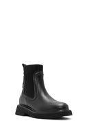 Woman Siyah Leather Chelsea Bot | Derimod Woman Siyah Leather Chelsea Bot | Derimod