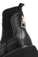 Woman Siyah Leather Chelsea Bot | Derimod Woman Siyah Leather Chelsea Bot | Derimod