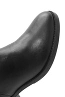 Woman Black Zippered Low Heeled Shoes Leather Boat | Derimod Woman Black Zippered Low Heeled Shoes Leather Boat | Derimod