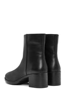 Woman Black Zippered Low Heeled Shoes Leather Boat | Derimod Woman Black Zippered Low Heeled Shoes Leather Boat | Derimod