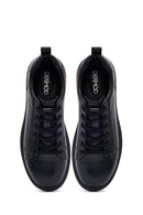 Men's Black Lace Up Leather Sneakers | Derimod Men's Black Lace Up Leather Sneakers | Derimod