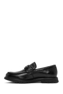 Erkek Siyah Tokalı Deri Casual Loafer | Derimod Erkek Siyah Tokalı Deri Casual Loafer | Derimod
