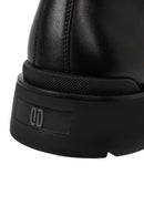 Men's Black Zippered Leather Casual Boot | Derimod Men's Black Zippered Leather Casual Boot | Derimod