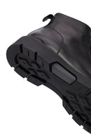 Men's Black Zippered Leather Casual Boot | Derimod Men's Black Zippered Leather Casual Boot | Derimod