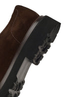 Men's Brown Lace-Up Thick-Soled Suede Leather Casual Shoes | Derimod Men's Brown Lace-Up Thick-Soled Suede Leather Casual Shoes | Derimod