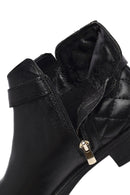 Woman Black Zippered Buckled Boots | Derimod Woman Black Zippered Buckled Boots | Derimod