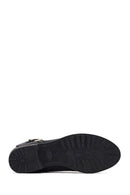 Woman Black Zippered Buckled Boots | Derimod Woman Black Zippered Buckled Boots | Derimod